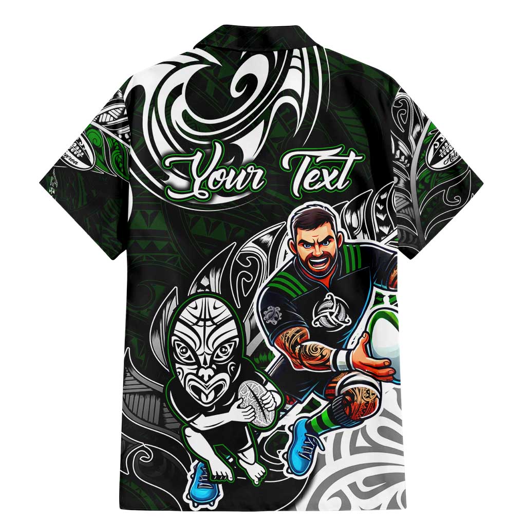 Personalized NZ Aotearoa Rugby Family Matching Mermaid Dress and Hawaiian Shirt New Zealand Silver Fern DT02 - Polynesian Pride