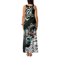 Personalized NZ Aotearoa Rugby Family Matching Tank Maxi Dress and Hawaiian Shirt New Zealand Silver Fern DT02 - Polynesian Pride