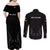 New Zealand Couples Matching Off Shoulder Maxi Dress and Long Sleeve Button Shirt Rugby 2023 Champions Black DT02 - Polynesian Pride