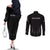 New Zealand Couples Matching Off The Shoulder Long Sleeve Dress and Long Sleeve Button Shirt Rugby 2023 Champions Black DT02 - Polynesian Pride