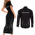 New Zealand Couples Matching Short Sleeve Bodycon Dress and Long Sleeve Button Shirt Rugby 2023 Champions Black DT02 - Polynesian Pride