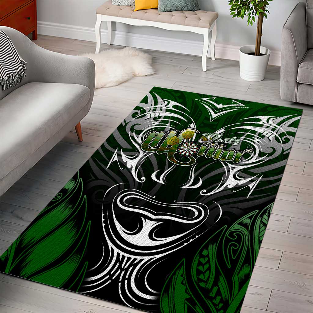 Warriors Maori Darts Area Rug New Zealand Darts Silver Fern
