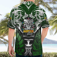 Personalised Warriors Maori Darts Hawaiian Shirt New Zealand Darts Silver Fern DT02 - Polynesian Pride