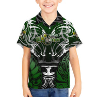 Personalised Warriors Maori Darts Hawaiian Shirt New Zealand Darts Silver Fern DT02 - Polynesian Pride