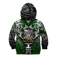 Personalised Warriors Maori Darts Kid Hoodie New Zealand Darts Silver Fern