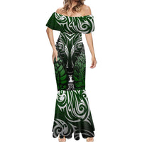 Personalised Warriors Maori Darts Mermaid Dress New Zealand Darts Silver Fern