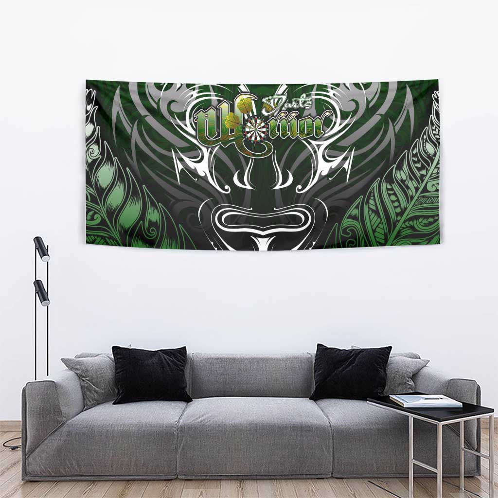 Warriors Maori Darts Tapestry New Zealand Darts Silver Fern