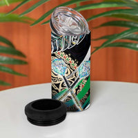 New Zealand Darts 4 in 1 Can Cooler Tumbler NZ Paua Shell Maori Fern