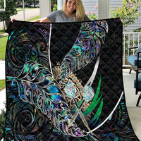 New Zealand Darts Quilt NZ Paua Shell Maori Fern