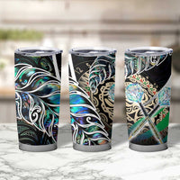 New Zealand Darts Tumbler Cup NZ Paua Shell Maori Fern