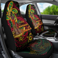 Vanuatu 45th Independence Anniversary Car Seat Cover Flower Melanesian Namele Turtle - Polynesian Pride