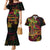 Custom Vanuatu 45th Independence Anniversary Couples Matching Mermaid Dress and Hawaiian Shirt Flower Melanesian Namele Turtle - Polynesian Pride