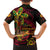 Custom Vanuatu 45th Independence Anniversary Family Matching Off The Shoulder Long Sleeve Dress and Hawaiian Shirt Flower Melanesian Namele Turtle - Polynesian Pride