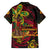 Custom Vanuatu 45th Independence Anniversary Family Matching Off The Shoulder Long Sleeve Dress and Hawaiian Shirt Flower Melanesian Namele Turtle - Polynesian Pride