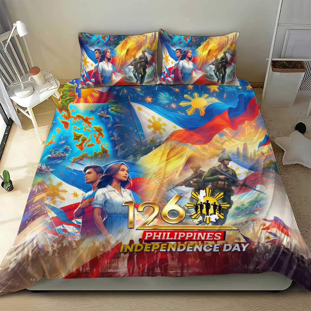 The Philippines 126th Independence Anniversary Bedding Set Art Style - Polynesian Pride