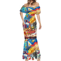 Custom The Philippines 126th Independence Anniversary Mermaid Dress Art Style - Polynesian Pride