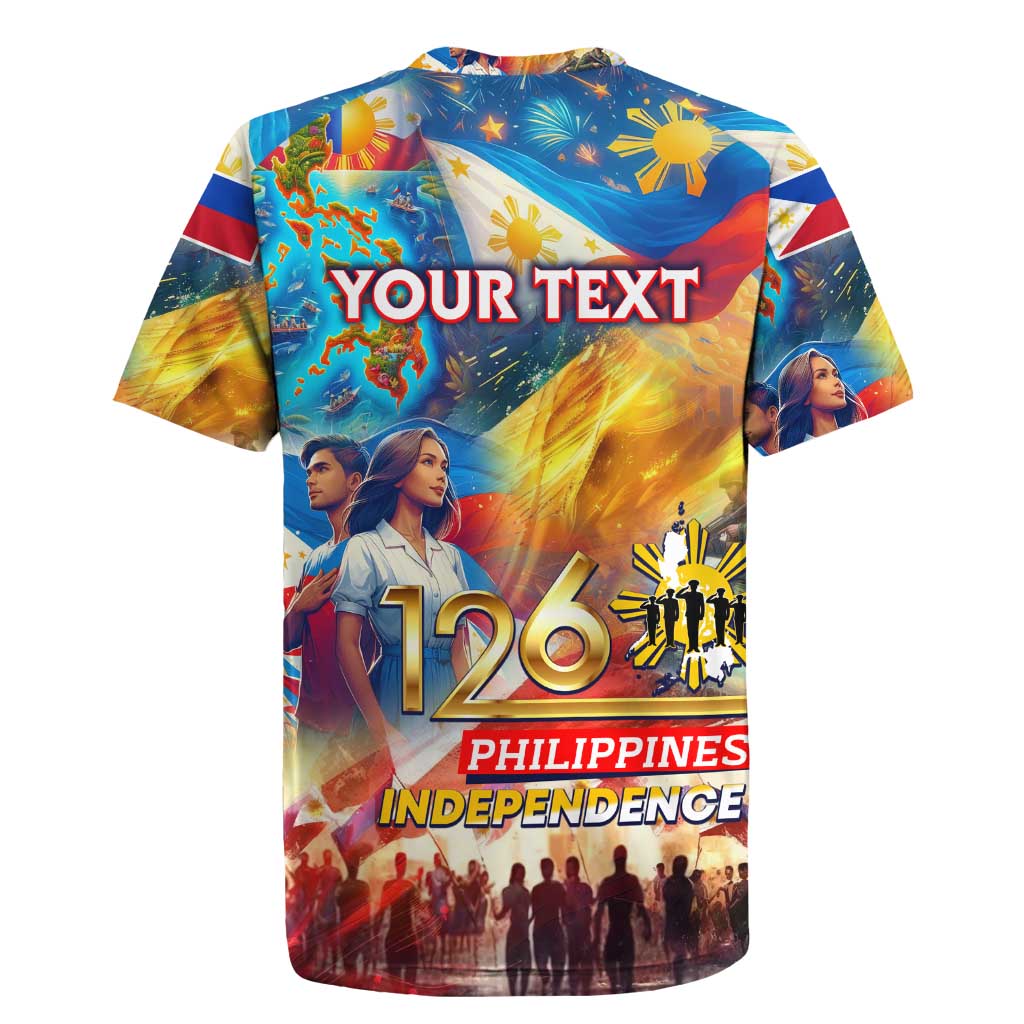 Custom The Philippines 126th Independence Anniversary Rugby Jersey Art Style - Polynesian Pride