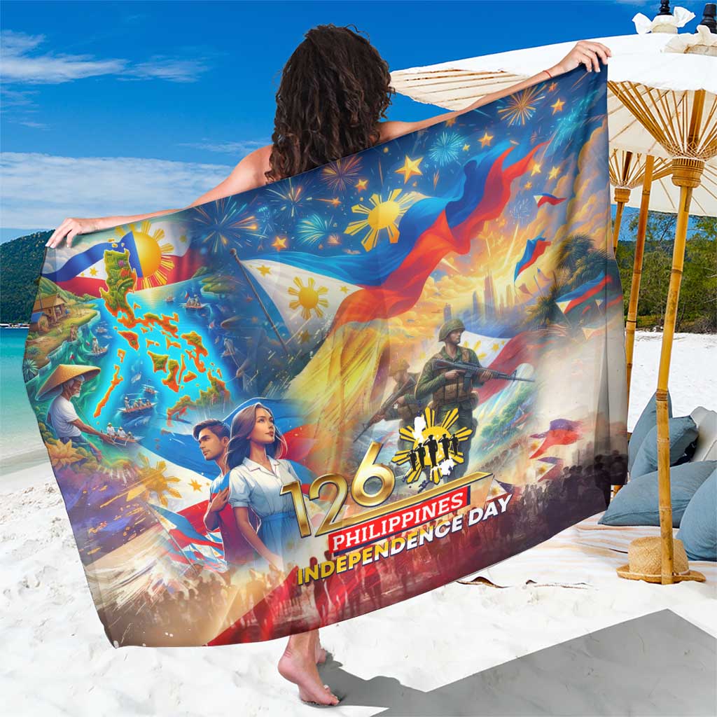 The Philippines 126th Independence Anniversary Sarong Art Style DT02 One Size 44 x 66 inches Art - Polynesian Pride