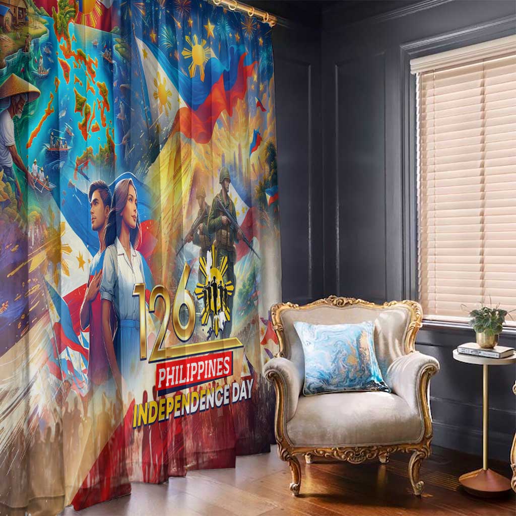 The Philippines 126th Independence Anniversary Window Curtain Art Style DT02 - Polynesian Pride