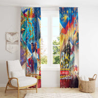 The Philippines 126th Independence Anniversary Window Curtain Art Style DT02 - Polynesian Pride