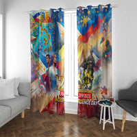 The Philippines 126th Independence Anniversary Window Curtain Art Style DT02 With Grommets Art - Polynesian Pride