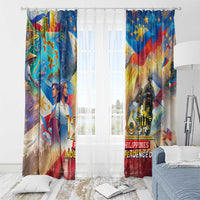 The Philippines 126th Independence Anniversary Window Curtain Art Style DT02 - Polynesian Pride