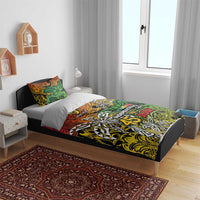 Personalized Vanuatu 45th Independence Anniversary Bedding Set Melanesian Pattern Reggae DT02 - Polynesian Pride