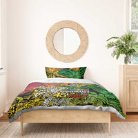 Personalized Vanuatu 45th Independence Anniversary Bedding Set Melanesian Pattern Reggae DT02 - Polynesian Pride