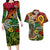 Personalized Vanuatu 45th Independence Anniversary Couples Matching Long Sleeve Bodycon Dress and Hawaiian Shirt Melanesian Pattern Reggae - Polynesian Pride