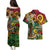 Personalized Vanuatu 45th Independence Anniversary Couples Matching Puletasi and Hawaiian Shirt Melanesian Pattern Reggae - Polynesian Pride