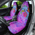 Dolphin Polynesia Car Seat Cover Hibiscus Tropical Wave - Purple Vibes