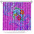 Dolphin Polynesia Shower Curtain Hibiscus Tropical Wave - Purple Vibes