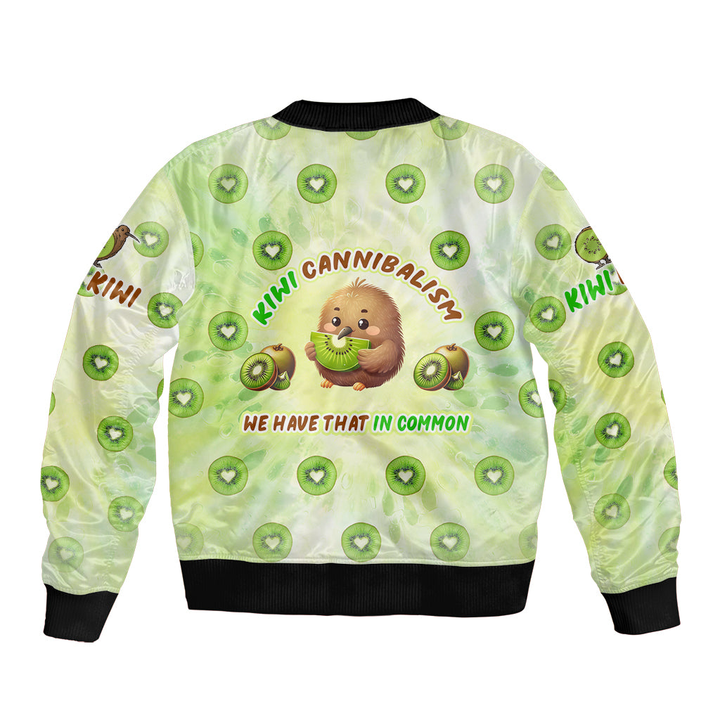 Kiwi Cannibalism Bomber Jacket New Zealand Kiwi Cute Bird Funny