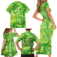 I Love Kiwi Family Matching Short Sleeve Bodycon Dress and Hawaiian Shirt New Zealand Kiwi Fruit Summer Cocktail DT02 - Polynesian Pride