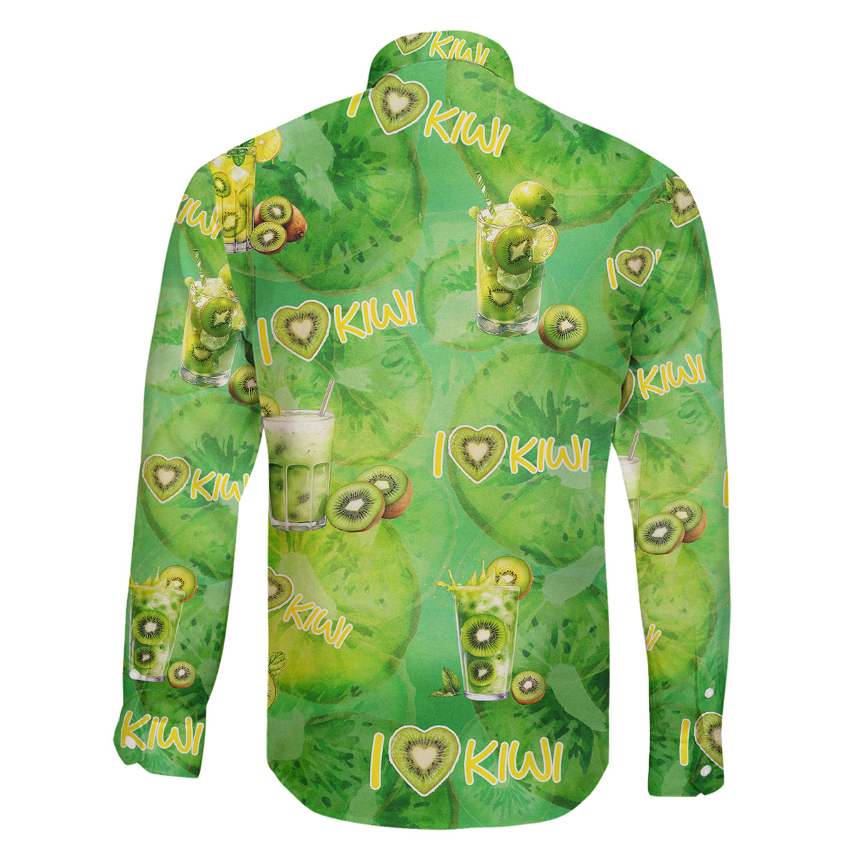 I Love Kiwi Family Matching Tank Maxi Dress and Hawaiian Shirt New Zealand Kiwi Fruit Summer Cocktail DT02 - Polynesian Pride