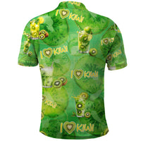 I Love Kiwi Polo Shirt New Zealand Kiwi Fruit Summer Cocktail
