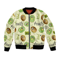 Kiwi Cute Humorous Bomber Jacket New Zealand Fruit