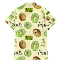 Kiwi Cute Humorous Family Matching Short Sleeve Bodycon Dress and Hawaiian Shirt New Zealand Fruit DT02 - Polynesian Pride