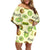 Kiwi Cute Humorous Off Shoulder Short Dress New Zealand Fruit