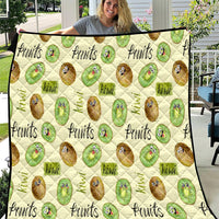 Kiwi Cute Humorous Quilt New Zealand Fruit DT02 Yellow - Polynesian Pride