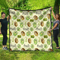Kiwi Cute Humorous Quilt New Zealand Fruit DT02 - Polynesian Pride