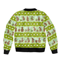 New Zealand Kiwi Fruit Witty Kiwi Bird Bomber Jacket