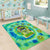 Just a Girl Who Loves Kiwis Area Rug New Zealand Tie Dye