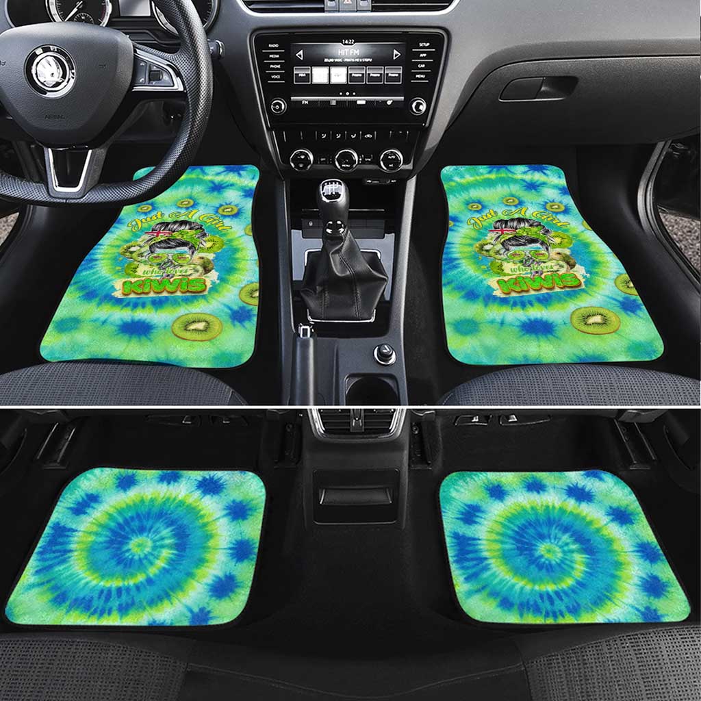 Just a Girl Who Loves Kiwis Car Mats New Zealand Tie Dye