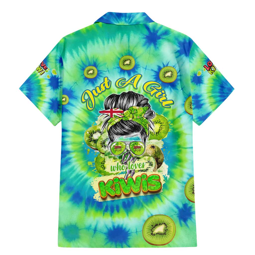 Just a Girl Who Loves Kiwis Family Matching Mermaid Dress and Hawaiian Shirt New Zealand Tie Dye DT02 - Polynesian Pride
