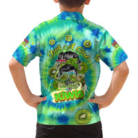 Just a Girl Who Loves Kiwis Family Matching Summer Maxi Dress and Hawaiian Shirt New Zealand Tie Dye DT02 - Polynesian Pride