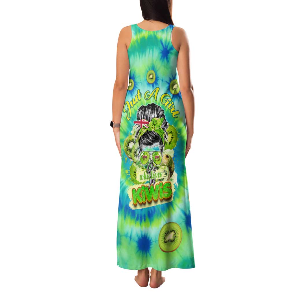 Just a Girl Who Loves Kiwis Family Matching Tank Maxi Dress and Hawaiian Shirt New Zealand Tie Dye DT02 - Polynesian Pride