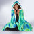 Just a Girl Who Loves Kiwis Hooded Blanket New Zealand Tie Dye