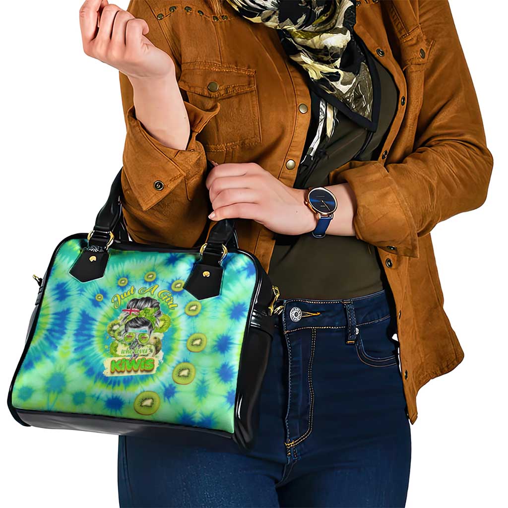 Just a Girl Who Loves Kiwis Shoulder Handbag New Zealand Tie Dye DT02 - Polynesian Pride
