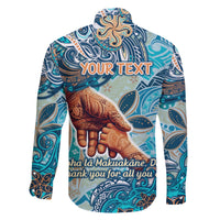 Hand In Hand Father's Day Polynesian Family Matching Off The Shoulder Long Sleeve Dress and Hawaiian Shirt Tribal Flower Pattern